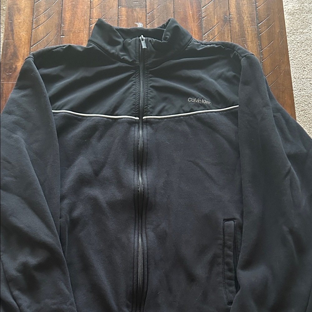 Calvin Klein Black Zip-Up Jacket